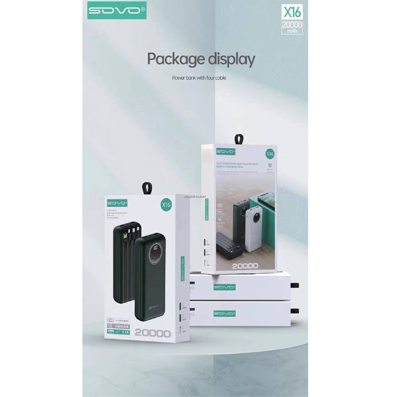 Sovo X16 20,000Mah Powerbank